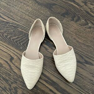 Vince nude snakeskin flats